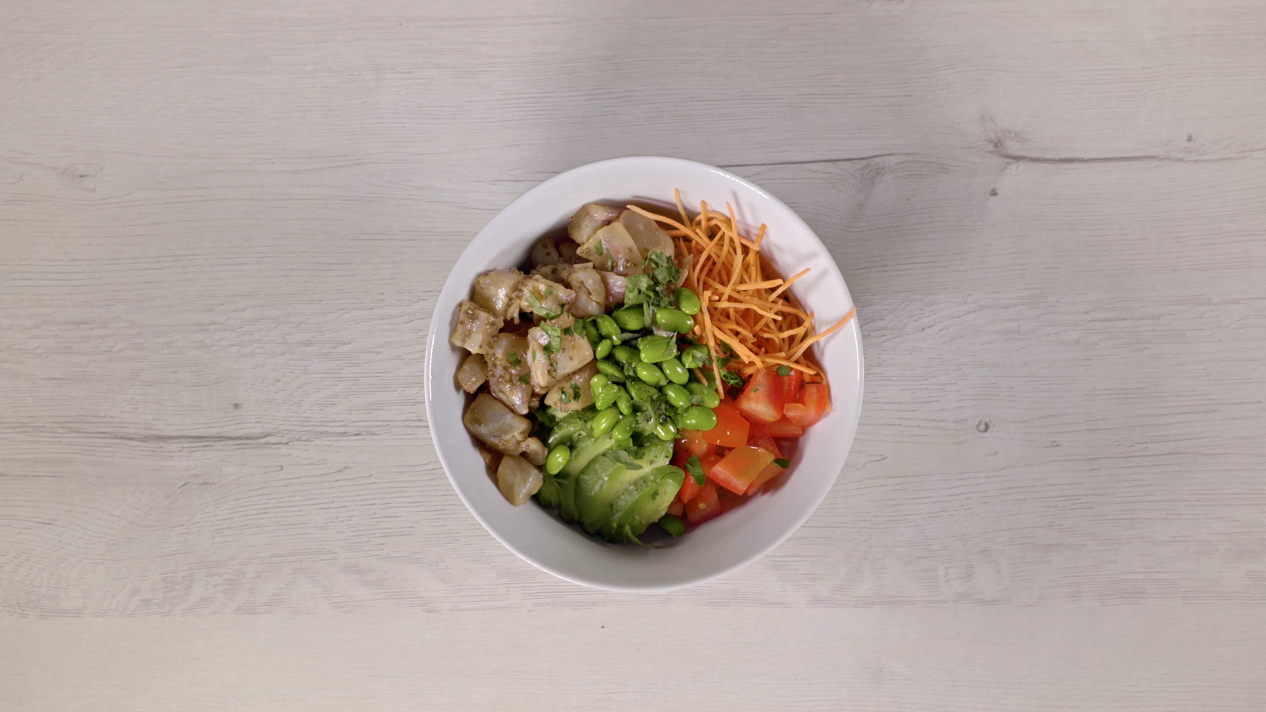 Poke de corvina Crianza de Nuestros Mares 