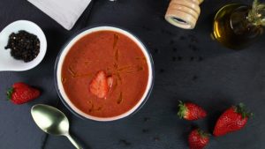 gazpacho de fresas