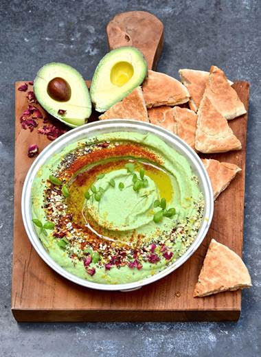 hummus de aguacate