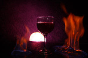 una copa de vino