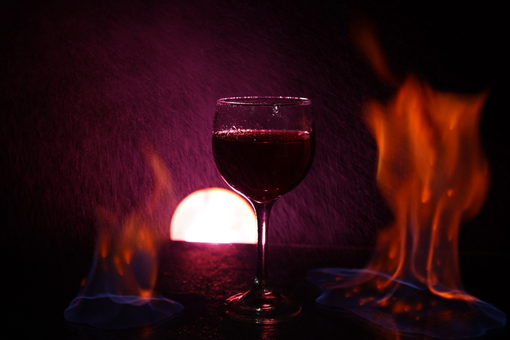 una copa de vino