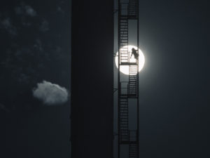 lámpara encendida
