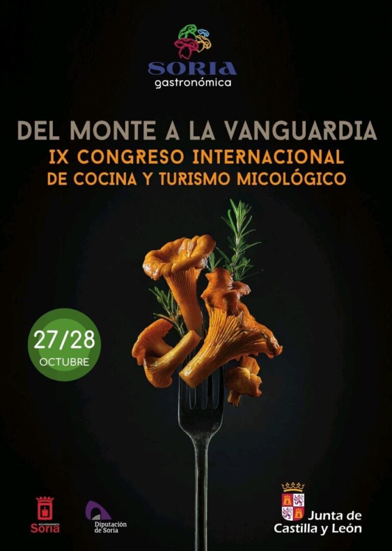 Cartel del IX Congreso Internacional de Cocina y Turismo Micológico en Soria
