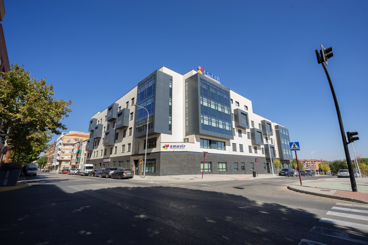 Vista exterior de la nueva residencia Amavir en Albacete